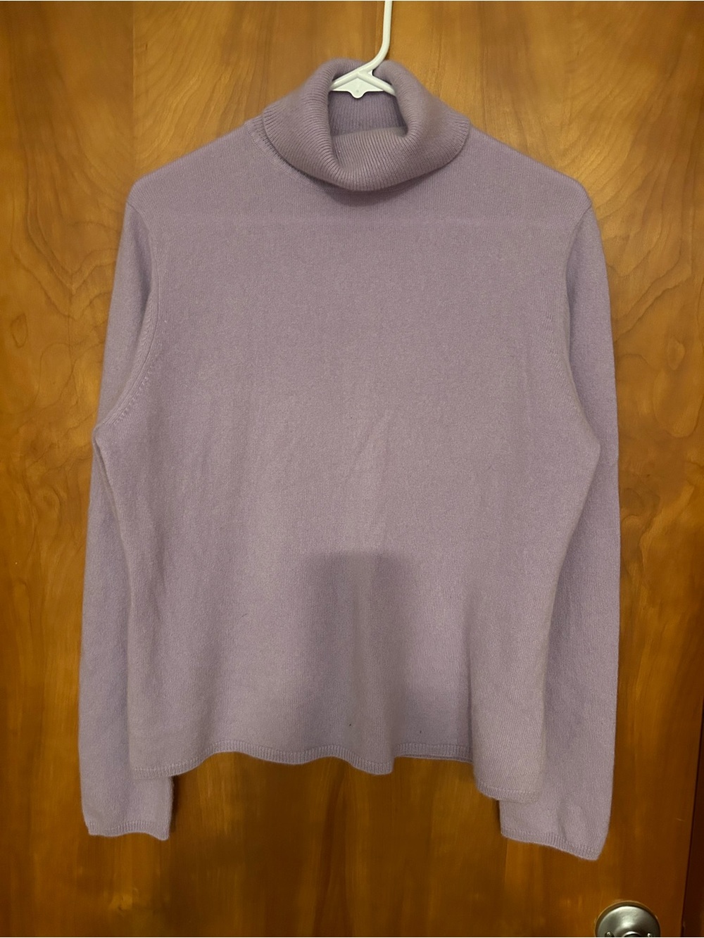 Classic Lavender Turtleneck Sweater - Women's